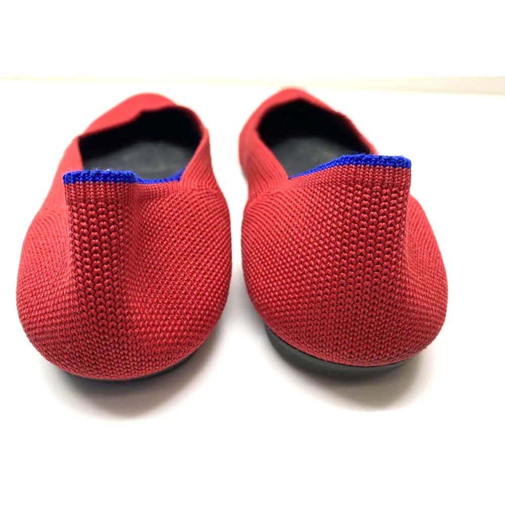 NEW RARE RETIRED Rothy's The Flat Chili Red Low Top Slip-On Ballet Flats  7.5 - Picture 4 of 8